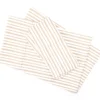 Tan & White Stripe Queen 4-Piece Microfiber Sheet Set