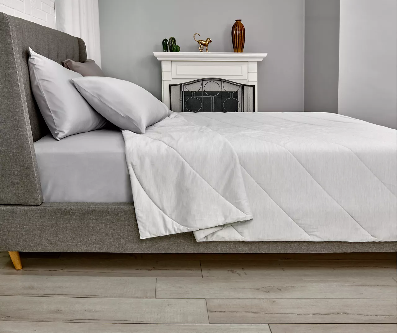 Glacier Gray All-Season Reversible Twin Blanket 2 Glacier Gray All-Season Reversible Twin Blanket - Image 2