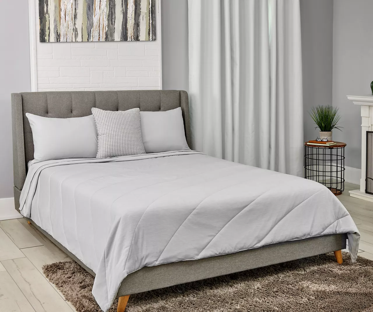 Glacier Gray All-Season Reversible Twin Blanket 4 Glacier Gray All-Season Reversible Twin Blanket - Image 4