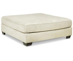 Kildare Parchment Oversize Accent Ottoman