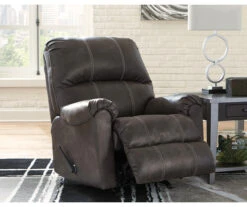 Kincord Midnight Faux Leather Rocker Recliner 7 Kincord Midnight Faux Leather Rocker Recliner -Home Sale Store 810594617 3