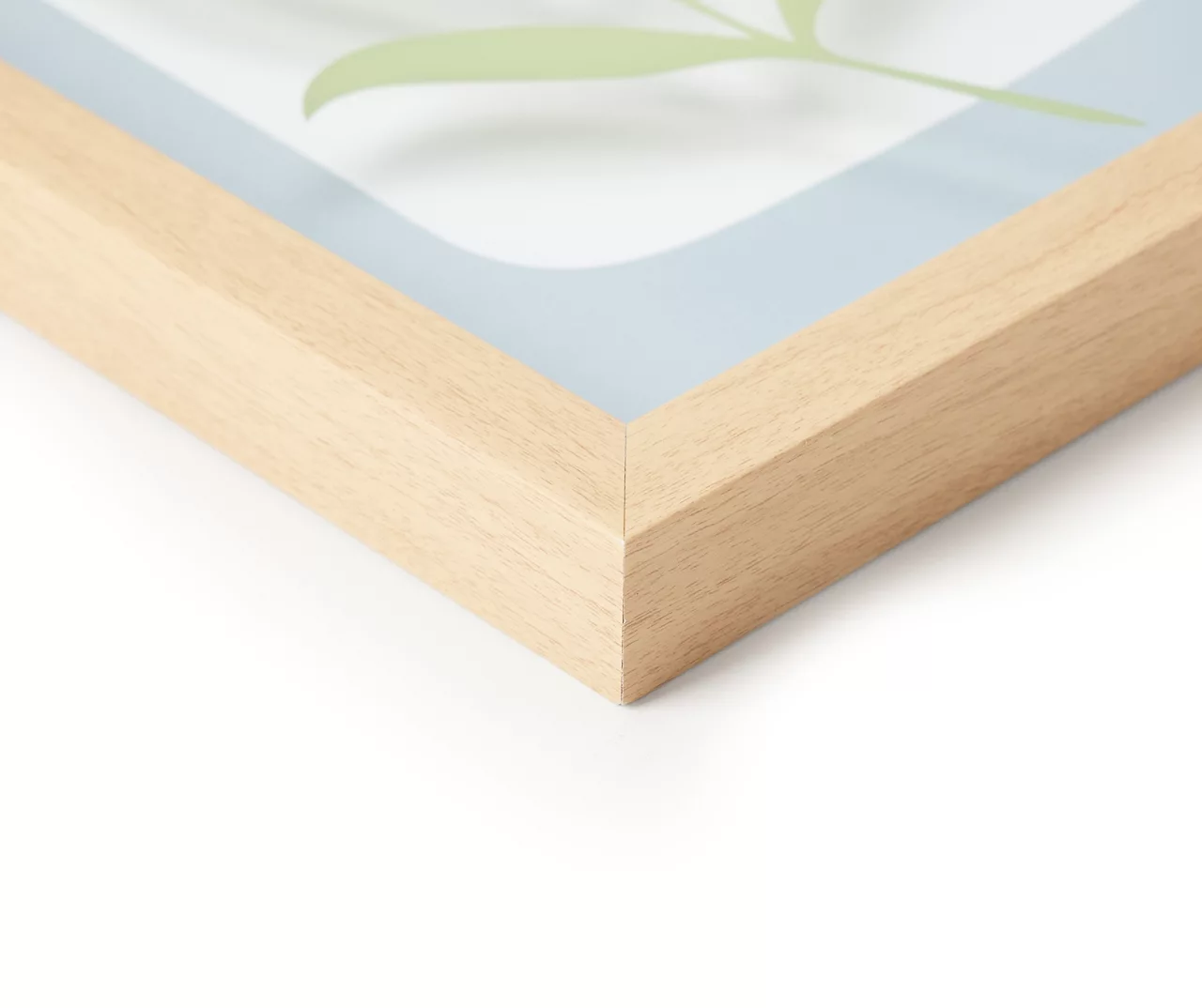 Zenspired Green & Blue Silkscreen Leaf Framed Wall Plaque 2 Zenspired Green & Blue Silkscreen Leaf Framed Wall Plaque - Image 2