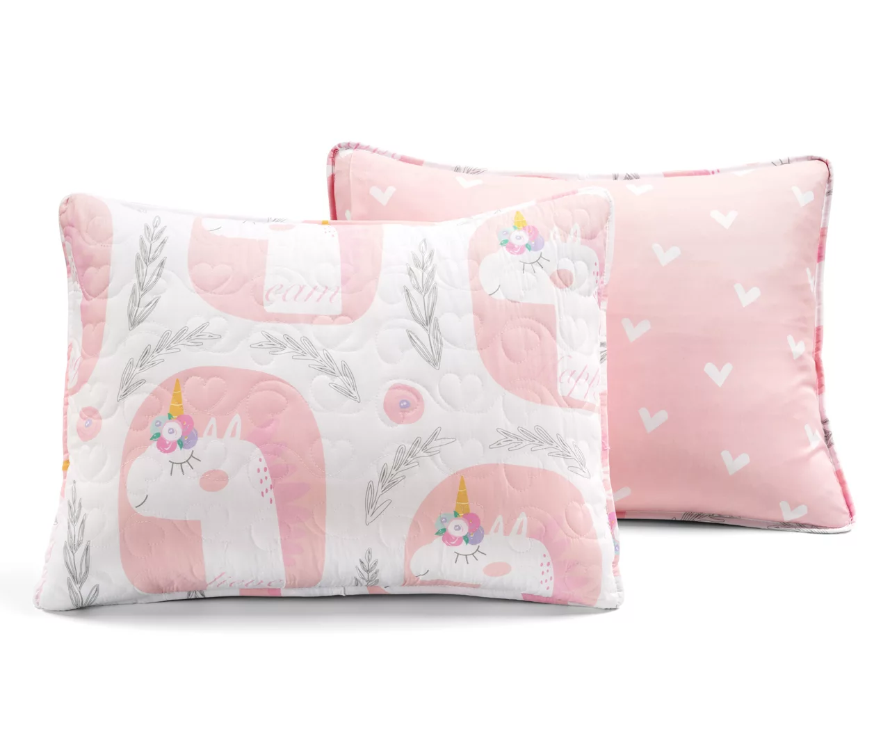 Lush Decor White & Pink Unicorn Reversible Quilt Set 12 Lush Decor White & Pink Unicorn Reversible Quilt Set - Image 12