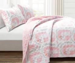 Lush Decor White & Pink Unicorn Reversible Quilt Set 14 Lush Decor White & Pink Unicorn Reversible Quilt Set -Home Sale Store 810595999 1