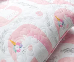 Lush Decor White & Pink Unicorn Reversible Quilt Set 16 Lush Decor White & Pink Unicorn Reversible Quilt Set -Home Sale Store 810595999 3