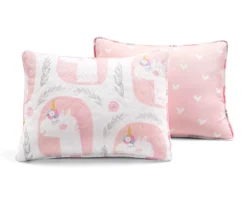 Lush Decor White & Pink Unicorn Reversible Quilt Set 18 Lush Decor White & Pink Unicorn Reversible Quilt Set -Home Sale Store 810595999 5