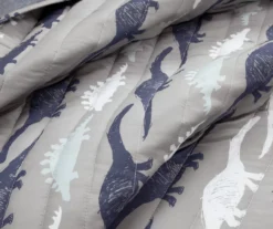 Lush Decor Navy & Gray Dinosaur Reversible Quilt Set 15 Lush Decor Navy & Gray Dinosaur Reversible Quilt Set -Home Sale Store 810596002 2