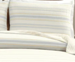 Lush Decor Solange Yellow & Gray Stripe Cotton Quilted Coverlet Set -Home Sale Store 810596089 2