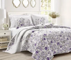 Lush Decor Tanisha Floral Reversible 5-Piece Quilt Set -Home Sale Store 810596094