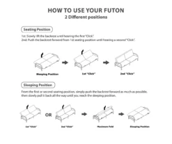 DHP Elbern Black Metal Futon With Black Microfiber Cover 18 DHP Elbern Black Metal Futon With Black Microfiber Cover -Home Sale Store 810598097 5