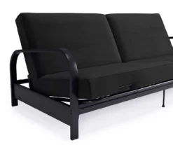 DHP Elbern Black Metal Futon With Black Microfiber Cover 15 DHP Elbern Black Metal Futon With Black Microfiber Cover -Home Sale Store 810598097 8