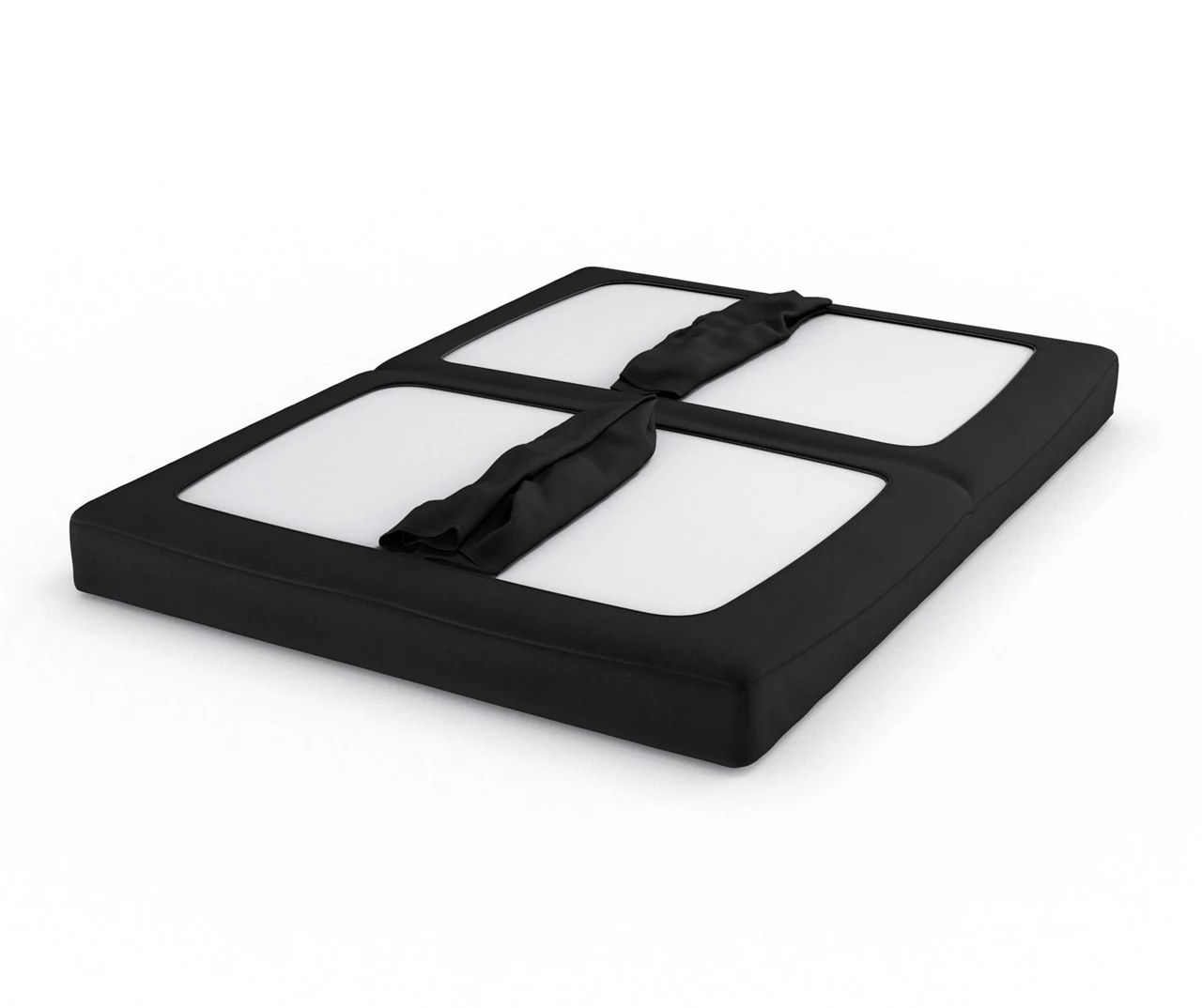 DHP Elbern Black Metal Futon With Black Microfiber Cover 6 DHP Elbern Black Metal Futon With Black Microfiber Cover - Image 6