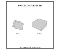 Polar Ivory Patchwork Stripe Faux Fur King/California King 3-Piece Comforter Set -Home Sale Store 810598147 810598148 810598149 7