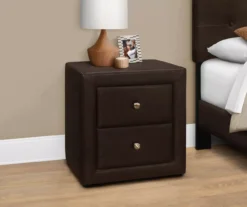 Monarch Faux Leather Nightstand -Home Sale Store 810598393 B0