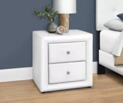 Monarch Faux Leather Nightstand -Home Sale Store 810598394 B0