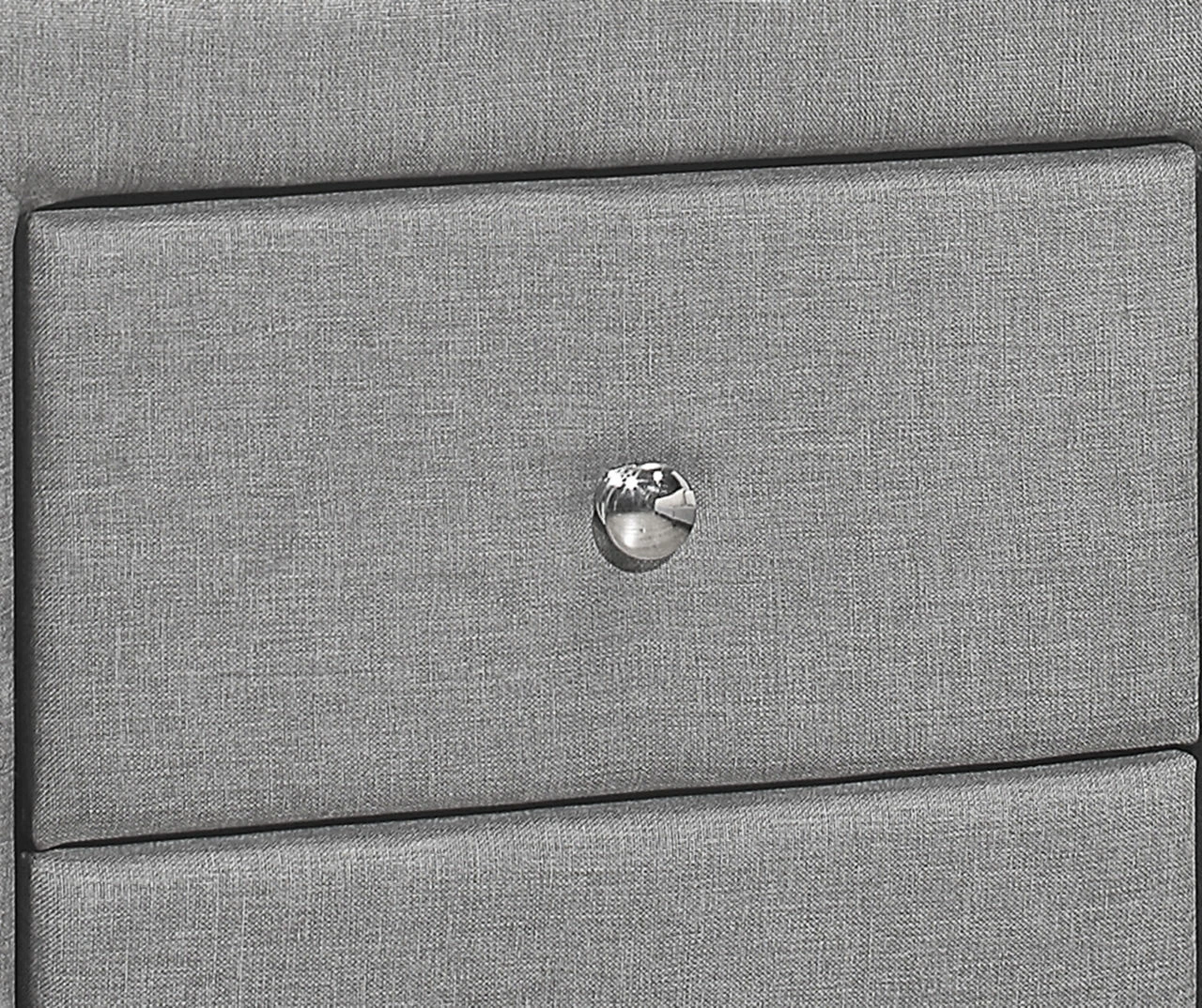 Monarch Linen Upholstered Nightstand 7 Monarch Linen Upholstered Nightstand - Image 7