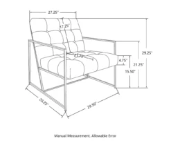 Glitzhome Modern Industrial Faux Leather Accent Chairs, 2-Pack -Home Sale Store 810598914 A0 8