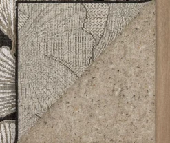 Treasured Garden Dark Gray & White Botanical Outdoor Area Rug, (4' X 5.5') 9 Treasured Garden Dark Gray & White Botanical Outdoor Area Rug, (4' X 5.5') -Home Sale Store 810600351 A8 2