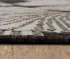 Treasured Garden Dark Gray & White Botanical Outdoor Area Rug, (4' X 5.5') 12 Treasured Garden Dark Gray & White Botanical Outdoor Area Rug, (4' X 5.5') -Home Sale Store 810600351 A8 4