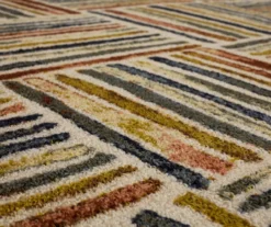 Hermes Beige & Multi-Color Weave Print Area Rug, (2' X 8') -Home Sale Store 810600396 A8 3