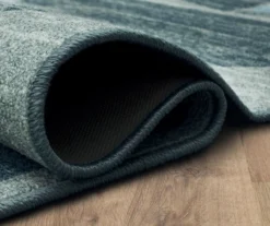 Karah Gray & Blue Circles Area Rug, (2' X 7') -Home Sale Store 810600773 A8 5