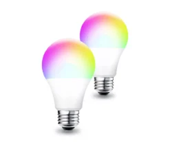 Glow-Up 6-Watt A19 LED Multicolor Light Bulbs, 2-Pack