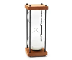 Sand Hourglass Wood & Metal Tabletop DecorĀ