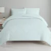 Whispering Blue Diamond-Quilted Twin 5-Piece Comforter Set