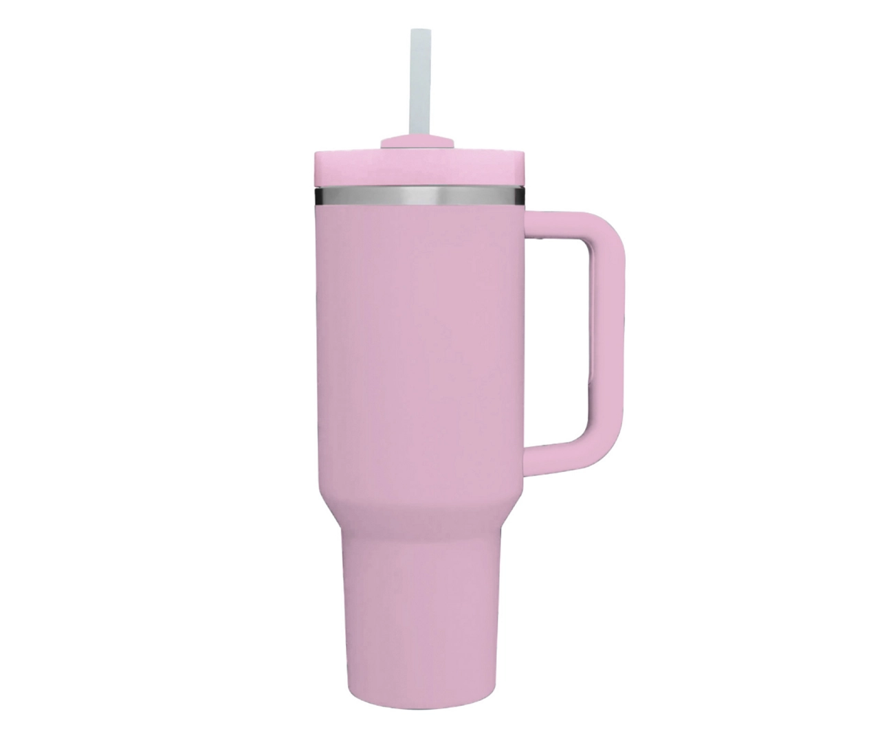Pink Stainless Steel Straw Tumbler, 40 Oz. 1 Pink Stainless Steel Straw Tumbler, 40 Oz.