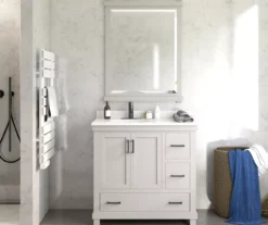 DHP Atwater Living Mills Gray Bathroom Vanity With White Sink -Home Sale Store 810610512 B0 5