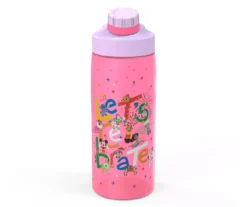 "Let's Celebrate" Pink Multi-Character Chug Water Bottle, 25 Oz.