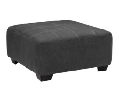 Ambee Gray Oversize Accent Ottoman