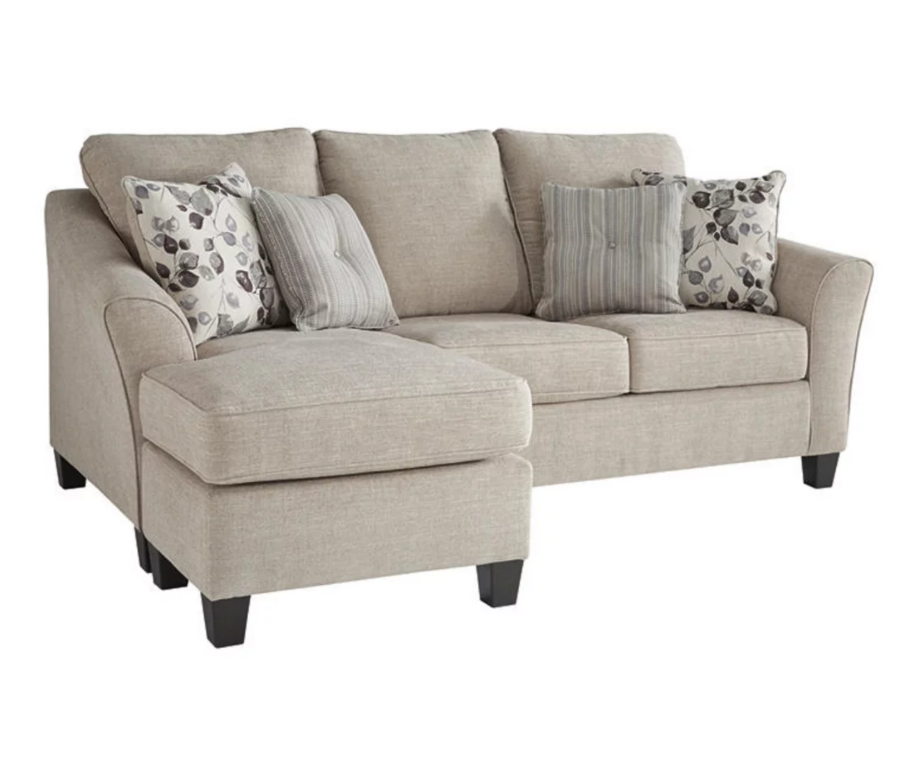 Abney Gray Sofa Chaise 1 Abney Gray Sofa Chaise