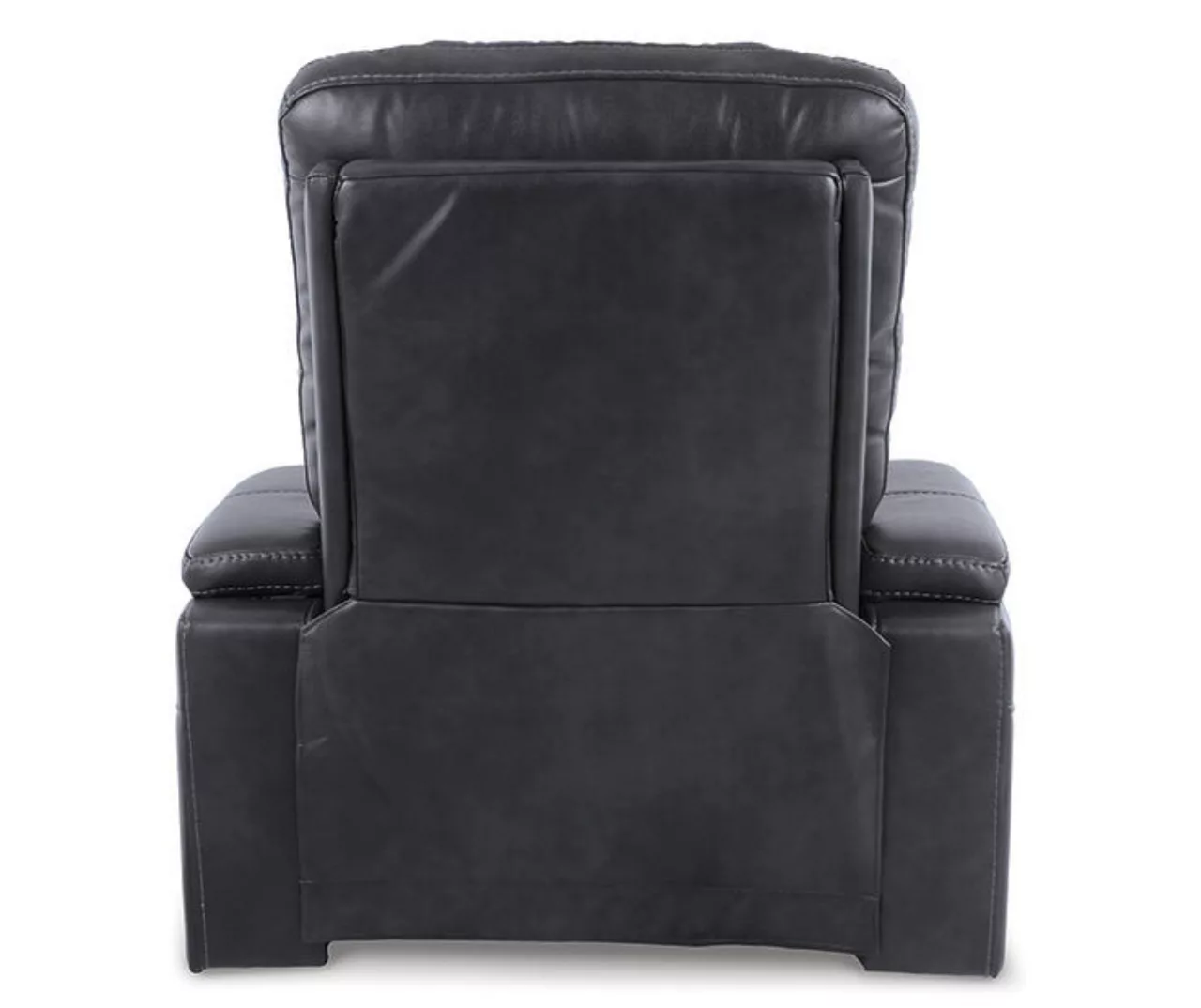 Composer Black Faux Leather Power Recliner 4 Composer Black Faux Leather Power Recliner - Image 4