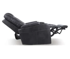Composer Black Faux Leather Power Recliner 11 Composer Black Faux Leather Power Recliner -Home Sale Store 810612554 11
