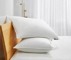 Serta White Medium-Firm Cotton-Down Pillow, 2-Pack 9 Serta White Medium-Firm Cotton-Down Pillow, 2-Pack -Home Sale Store 810617375 A8 3