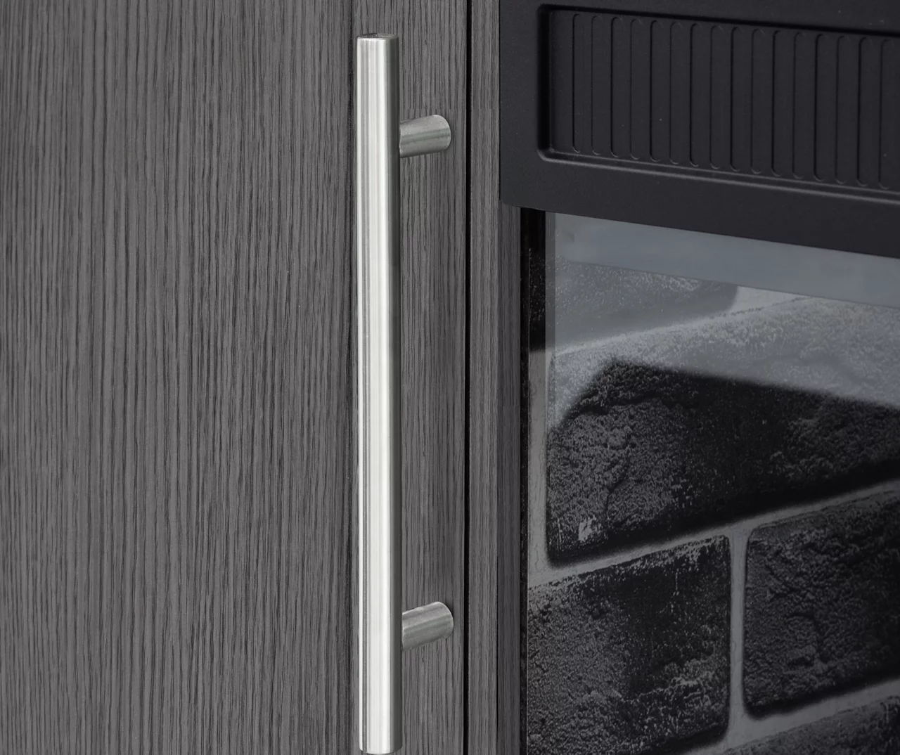 54" Gray Electric Fireplace Console 3 54" Gray Electric Fireplace Console - Image 3