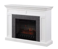 48" Faux Herringbone Mantel Electric Fireplace -Home Sale Store 810617761 A0 2
