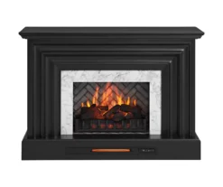 53.5" Black Petite Grand Electric Fireplace Console