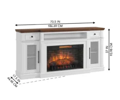 73.5" Castillo Electric Fireplace Console 21 73.5" Castillo Electric Fireplace Console -Home Sale Store 810617768 A6