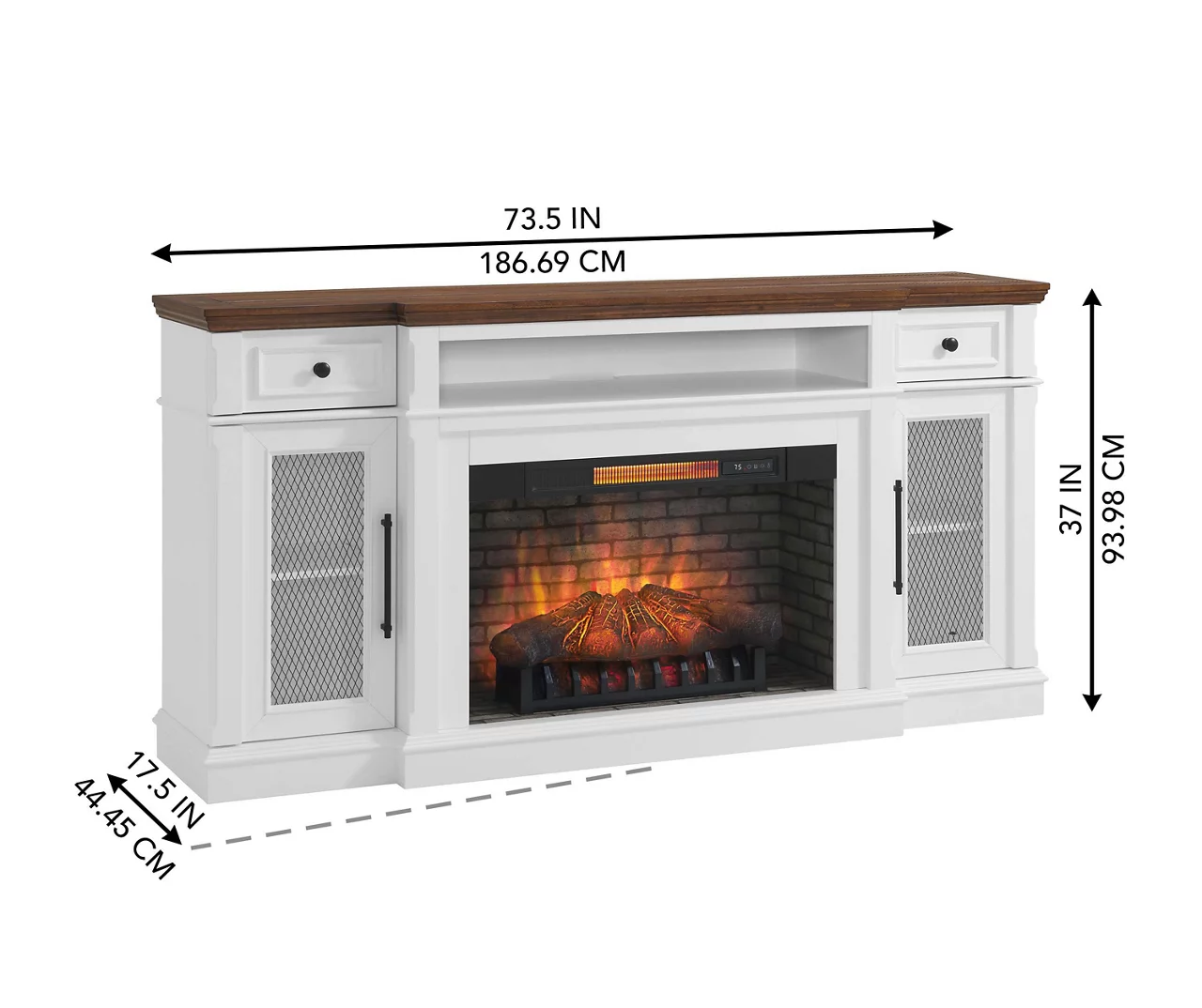 73.5" Castillo Electric Fireplace Console 11 73.5" Castillo Electric Fireplace Console - Image 11