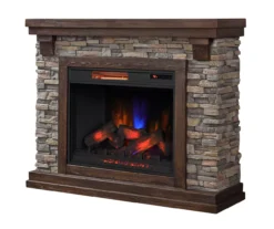50" Madison Pine & Faux Stone Electric Fireplace 9 50" Madison Pine & Faux Stone Electric Fireplace -Home Sale Store 810620258 A0 3