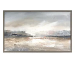 Horizon Haze Framed Art Canvas, (16" X 26")