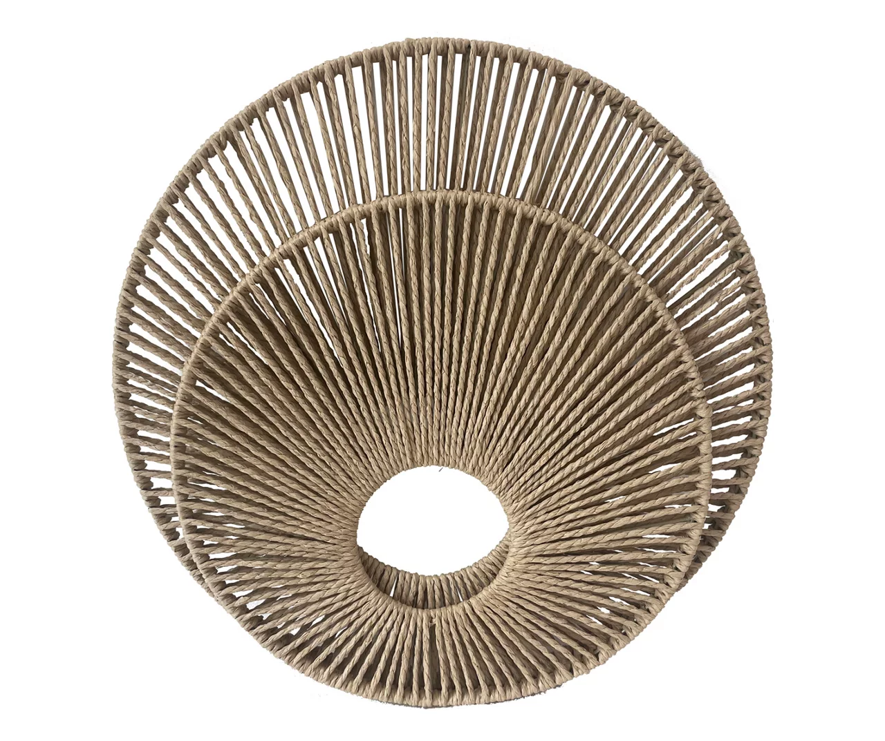 Round Rope 2-Piece Wall Decor Set 1 Round Rope 2-Piece Wall Decor Set