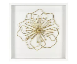 Gold Metal Shadowbox Wall Decor