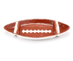 Brown Football Earthenware Serving Tray 5 Brown Football Earthenware Serving Tray -Home Sale Store 810631595 A0 2