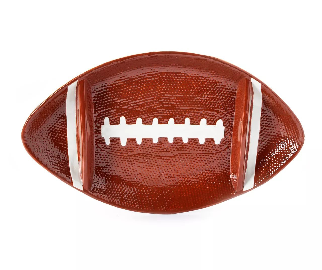 Brown Football Earthenware Serving Tray 1 Brown Football Earthenware Serving Tray