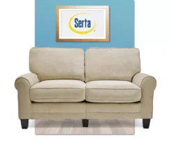 Copenhagen Tan Loveseat -Home Sale Store 810659210 A0 2