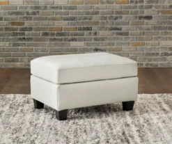 Signature Design By Ashley Genoa Leather Ottoman -Home Sale Store 810697951 A0 2
