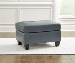 Signature Design By Ashley Genoa Leather Ottoman -Home Sale Store 810697957 A0 2